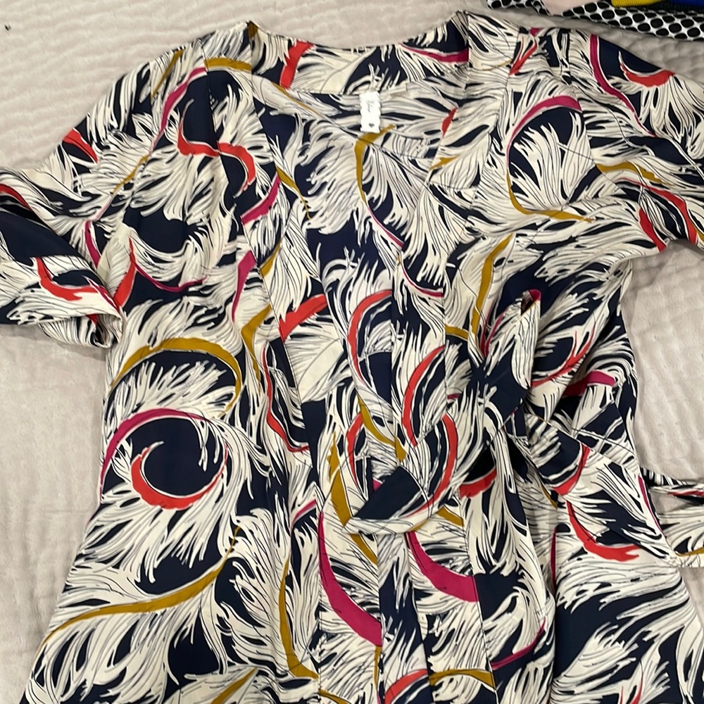 Anthropologie Eloise Silk Kimono Style Top